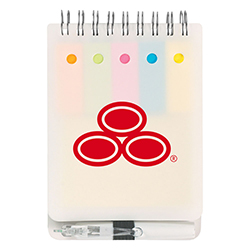 Soft Cover Mini Flip With Pen, Flags & Sticky