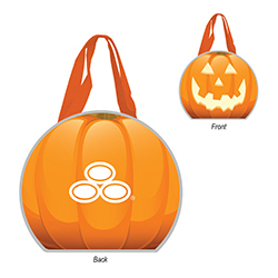 REFLECTIVE HALLOWEEN PUMPKIN TOTE - IN STOCK