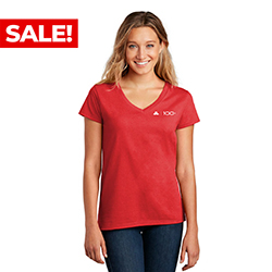 DISTRICT RE-TEE VNECK WOMENS
