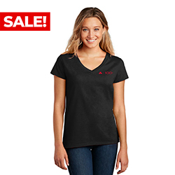 DISTRICT RE-TEE VNECK WOMENS
